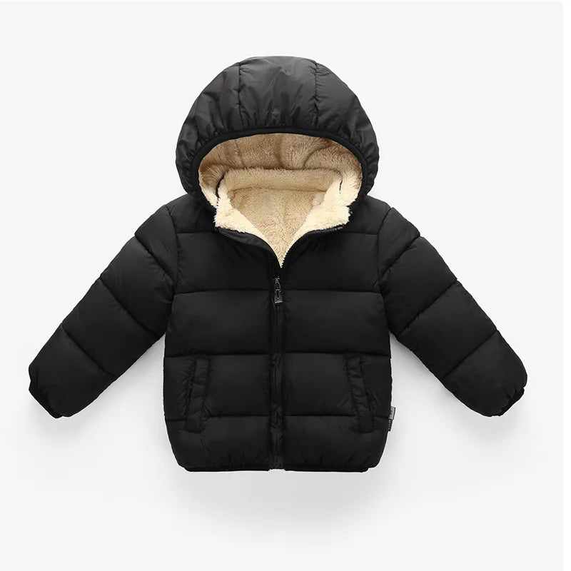 Winter Fur Hooded Jackets for Boys & Girls