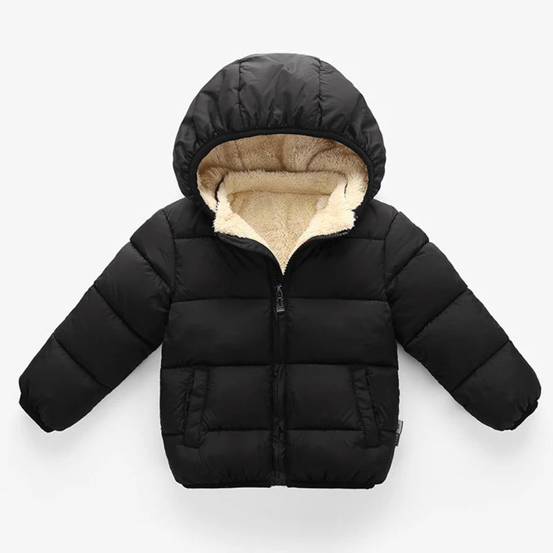 Winter Fur Hooded Jackets for Boys & Girls