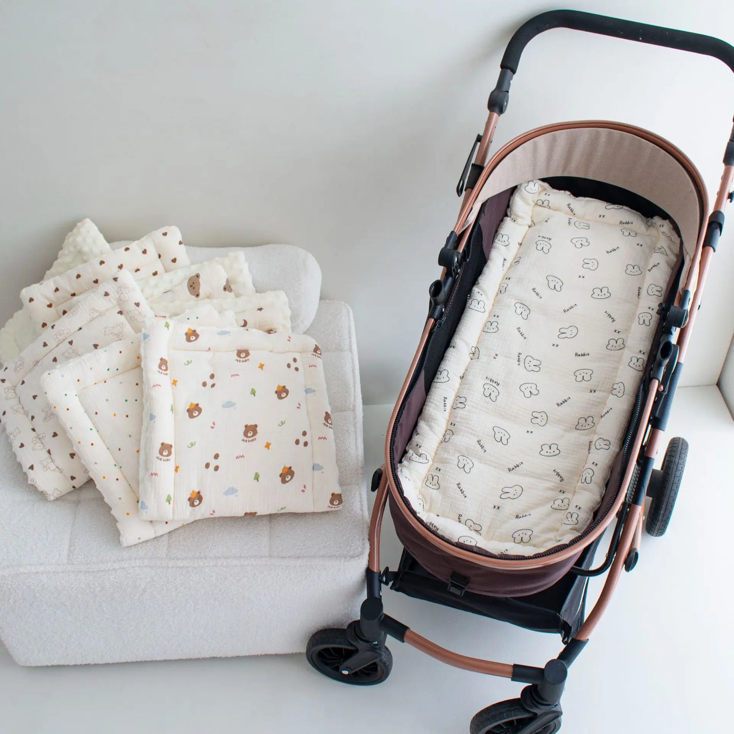 Soft Baby Stroller Seat Cushion & Mattress