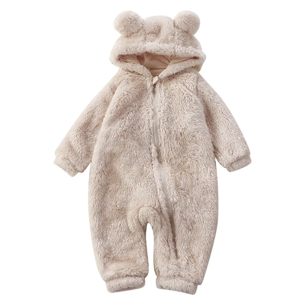 Cute Cartoon Bear Baby Romper Pajamas 0-24 Months