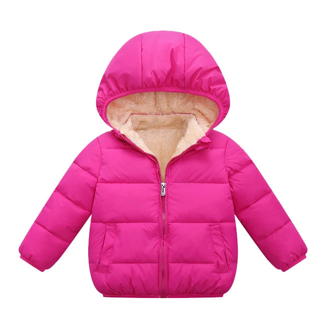 Winter Fur Hooded Jackets for Boys & Girls