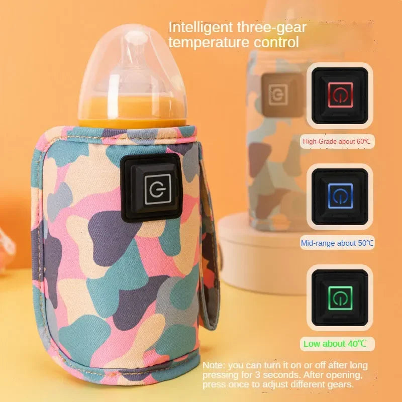 USB Milk Warmer & Insulated Bag for Baby Bottles – Outdoor Travel Accessory